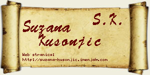 Suzana Kusonjić vizit kartica